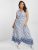 Bloom Dress – Floral Frill Sleeve Gathered Tie Front Maxi Dress