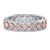 Two Tone Vinage Milgrain Blaze Pave Wedding Band (0.76 CT. TW.)