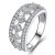 Italo Shining Star Created White Sapphire Wedding Band