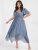 Bloom Dress – Solid Lace Asymmetrical Hem Ruffled Pocket Midi Dress