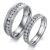 Dull Polish Titanium Steel Couple Rings